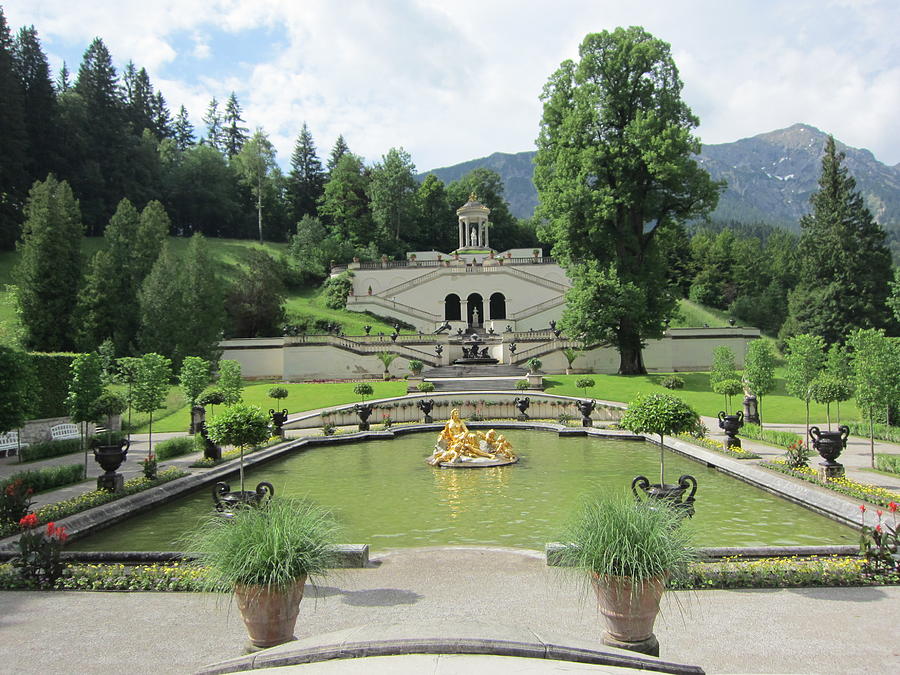 Garden and Grotto of Linderhof Castle Photograph by Pema Hou