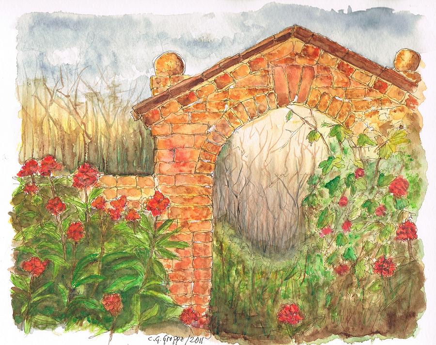 Garden Arch Painting by Carlos G Groppa