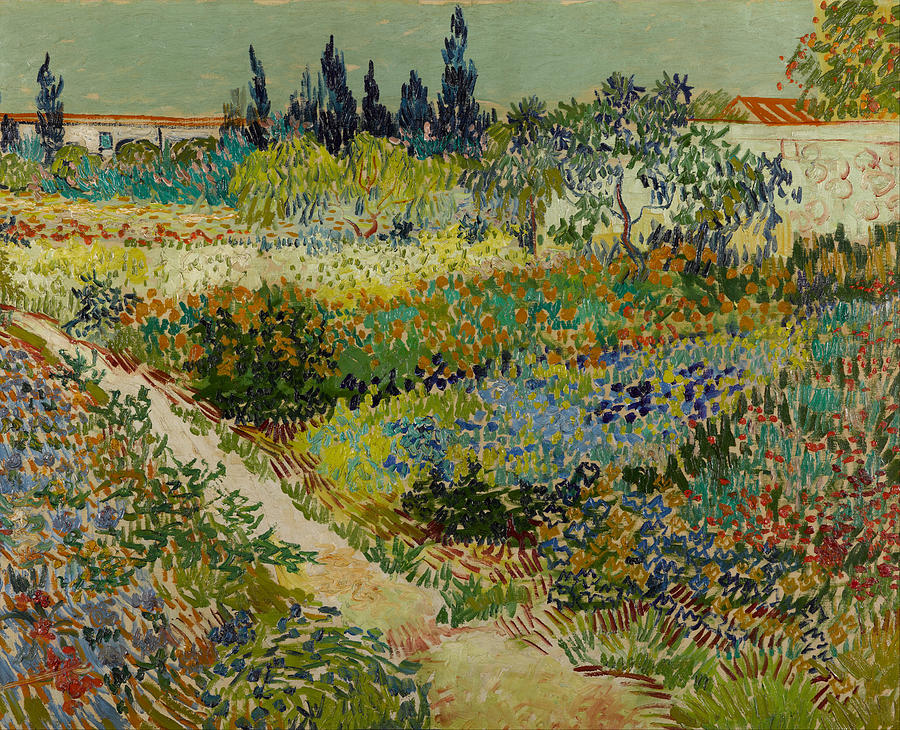 Vincent Van Gogh Painting - Garden at Arles by Vincent Van Gogh