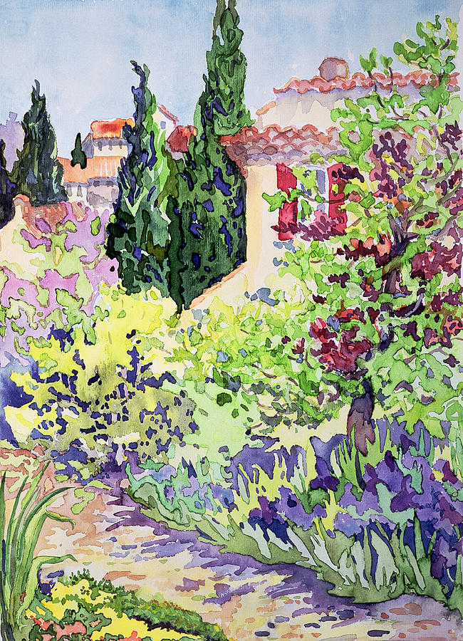 Garden at Vaison Painting by Julia Gibson | Fine Art America