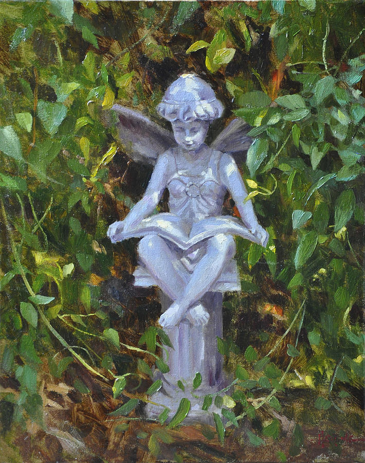 Fairy Painting - Garden Fairy by Scott Harding
