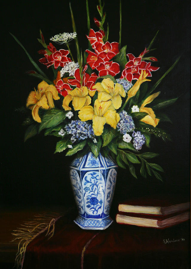 Garden Flowers  Painting by Sandra Nardone