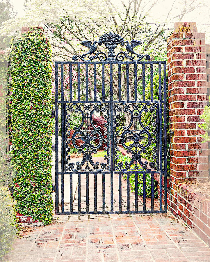 Garden Gate No. 1 Digital Art by Suzanne Muldrow - Fine Art America