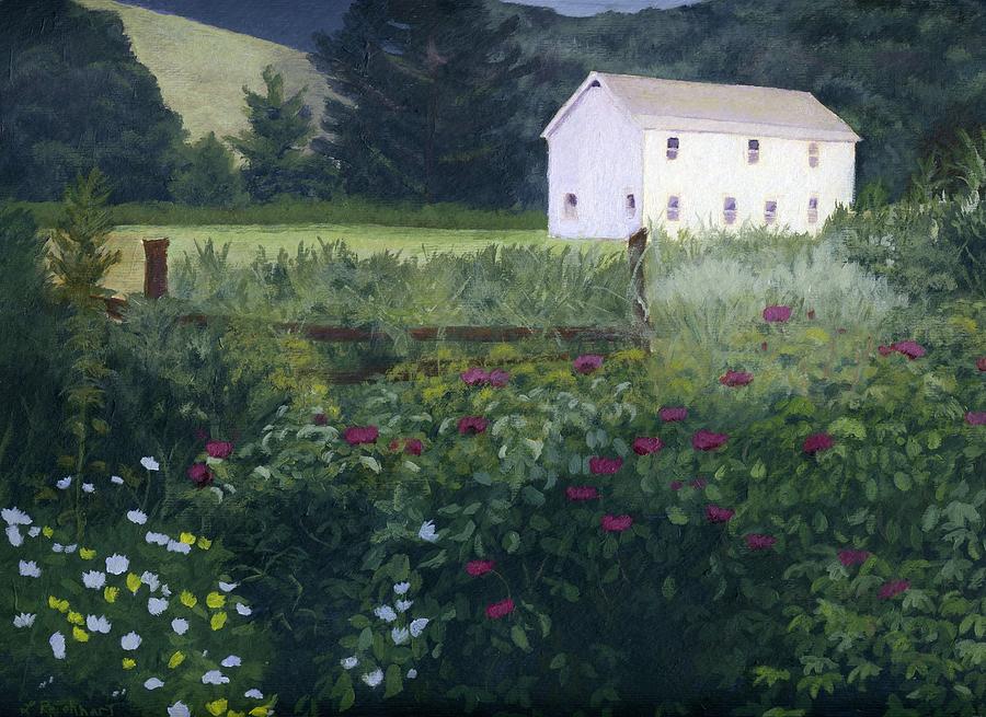 Garden in the Back Painting by Lynne Reichhart