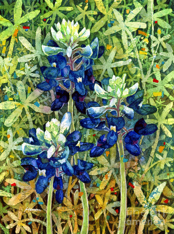 Spring Painting - Garden Jewels I by Hailey E Herrera