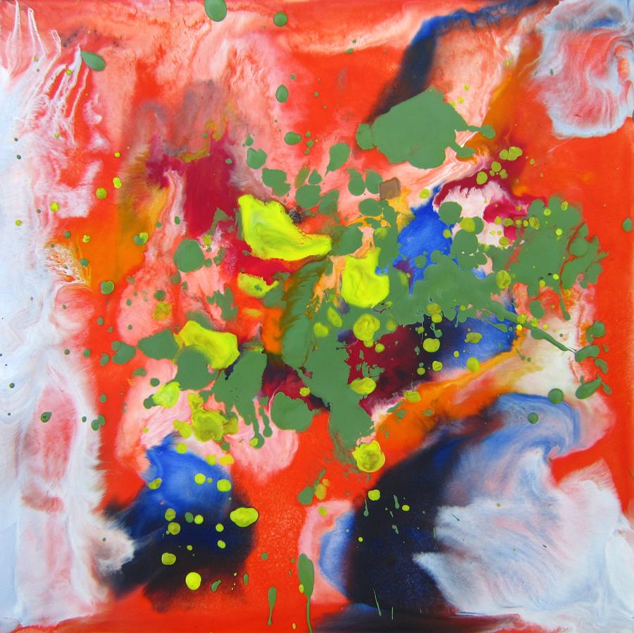 Abstract Painting - Garden Life by Marita McVeigh