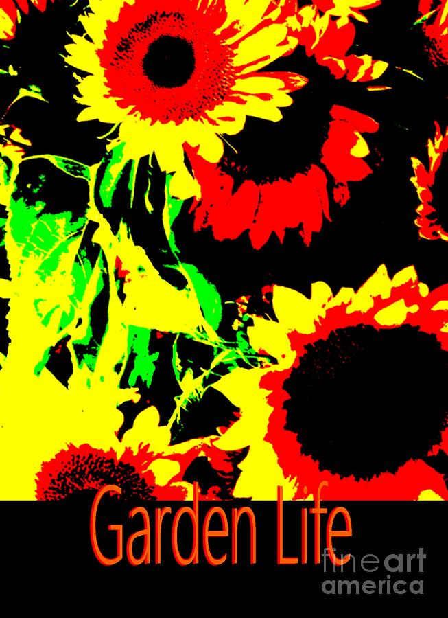 Garden Life Sunflower Painting by James and Donna Daugherty
