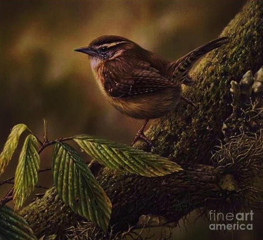Bird Mixed Media - Garden Memories by John Calhoun