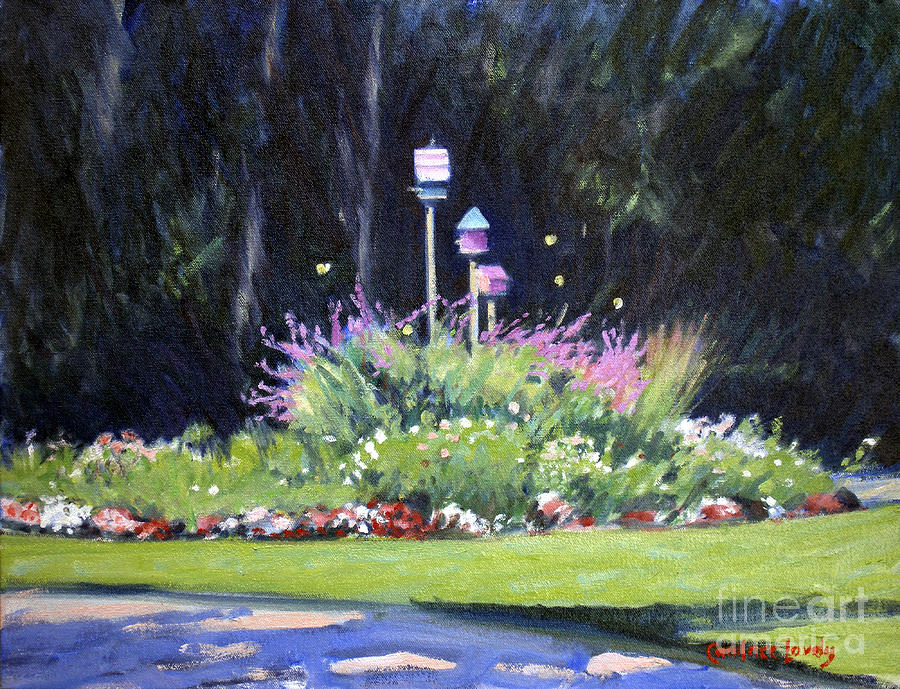Garden Next Door Painting by Candace Lovely