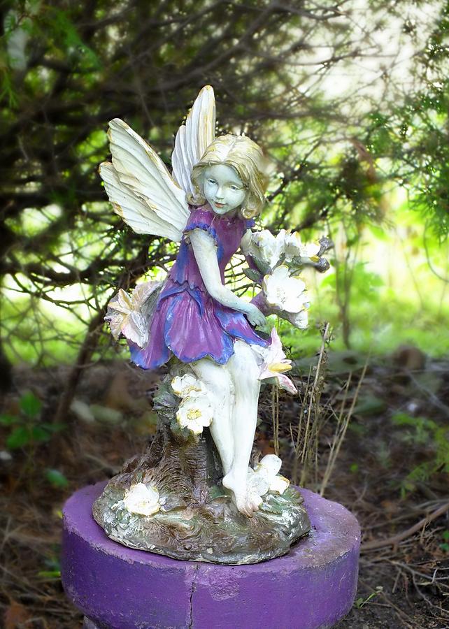 Garden Nymph in Purple Photograph by Peggy King