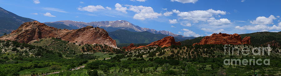 Garden Of Gods View Panorama Photograph by Christiane Schulze Art And Photography