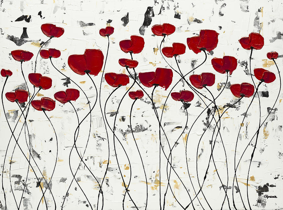 Flower Painting - Garden of Hope by Carmen Guedez