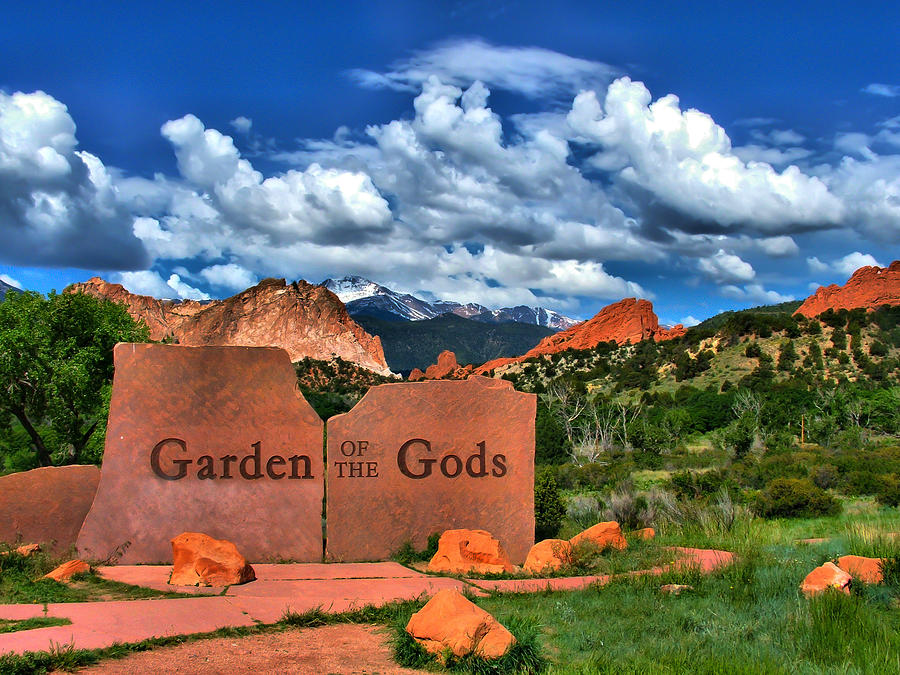 Colorado Springs Photograph - Garden of the Gods and Pikes Peak by Gregory Ballos