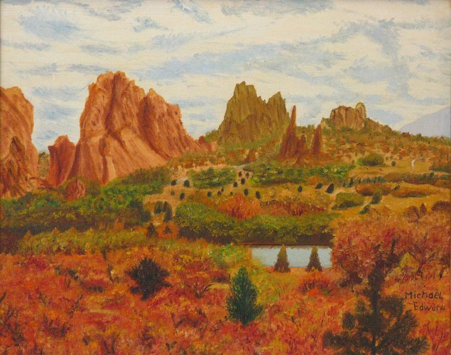 Garden of the Gods Painting by Michael Anthony Edwards
