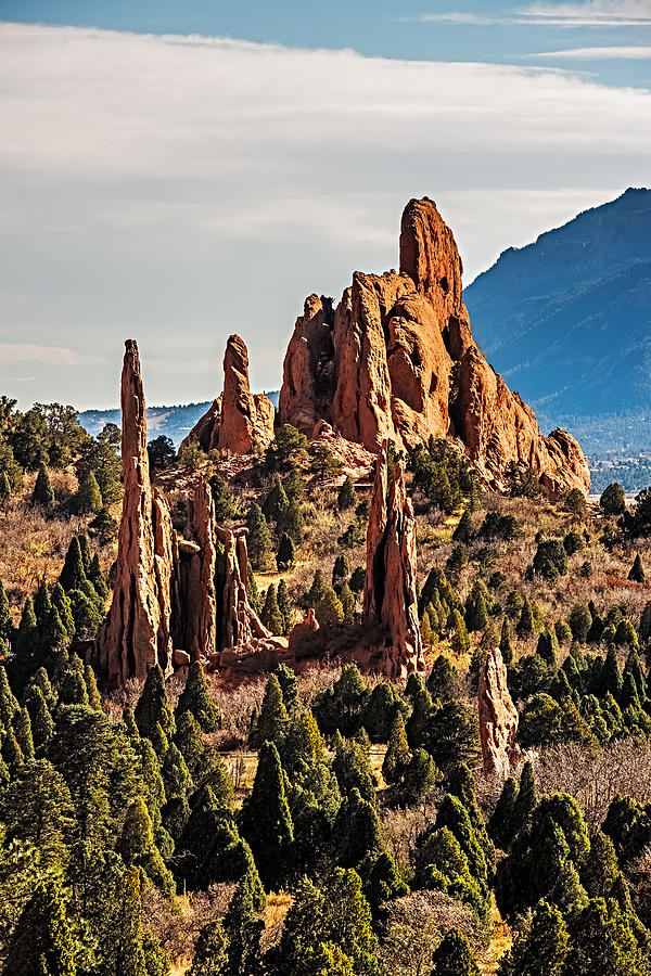 Garden of the gods rock formations Photograph by Paul Freidlund