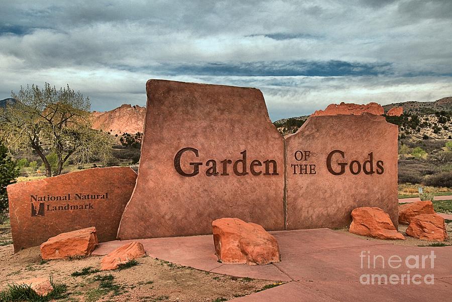 Garden Of The Gods Sign Photograph by Adam Jewell
