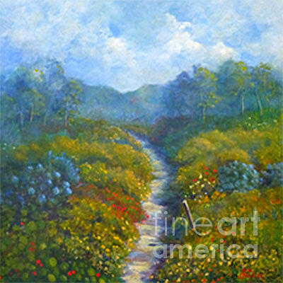 Garden Path Painting by Julia Blackler
