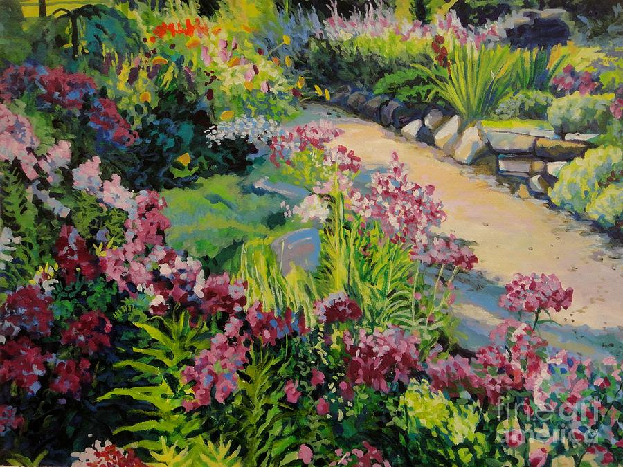 Flower Painting - Garden Path by William Bukowski