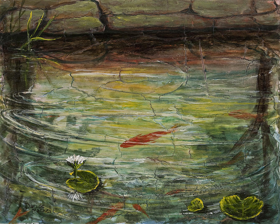 Garden Pond Painting by Darice Machel McGuire