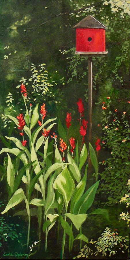 Red Painting - Garden Reds by Carla Dabney Red Painting - Garden Reds by Carla Dabney