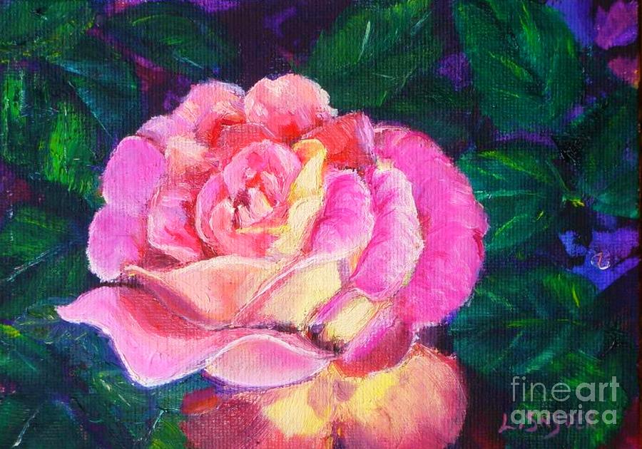 Garden Rose Painting by Liz Snyder