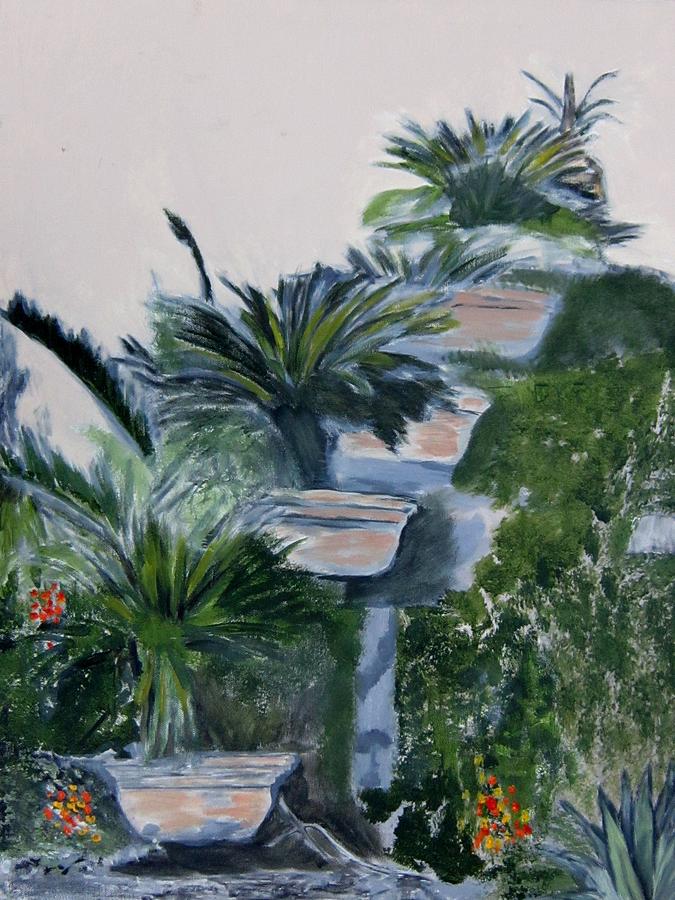 Garden Scene 2 Painting by Dan Twyman