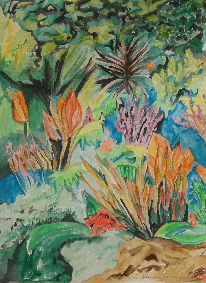 Garden Splendor Painting by Esther Newman-Cohen
