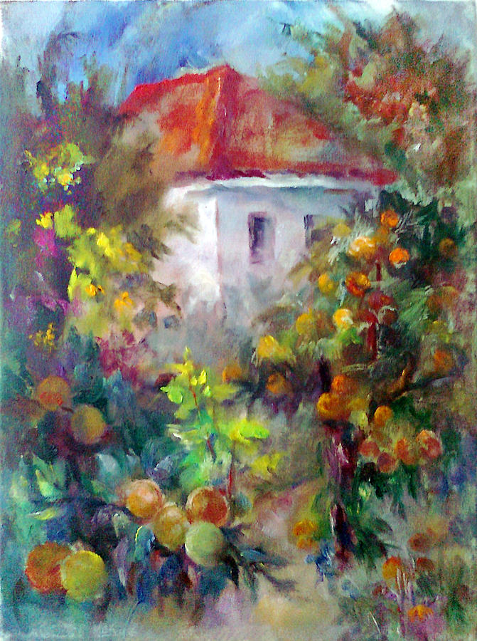 Landscape Painting - Garden by Tatyana Berestov