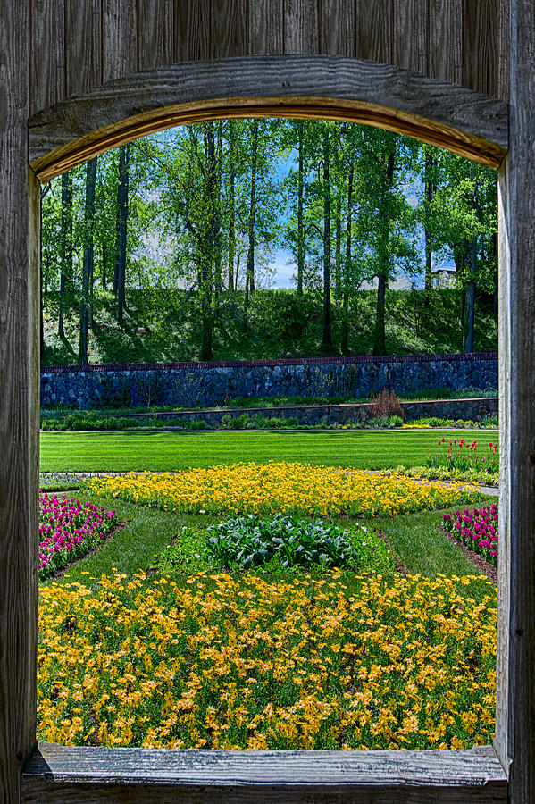 Garden Through an Open Window Photograph by John Haldane