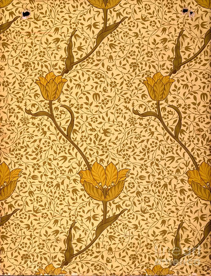 Garden Tulip Wallpaper Design by William Morris