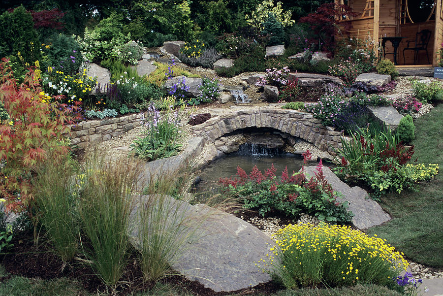 Garden Water Feature Photograph by Adrian Thomas/science Photo Library