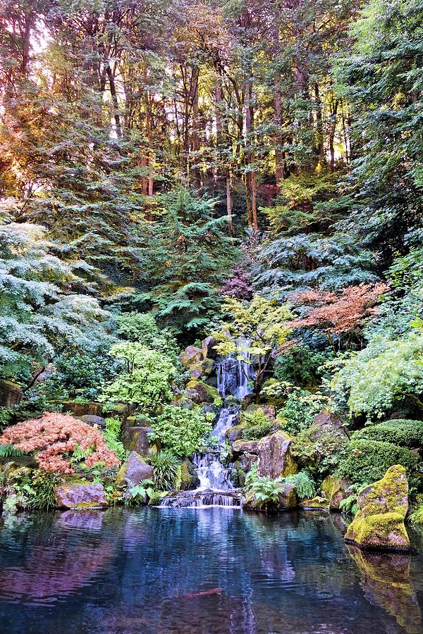 Garden Waterfall Photograph by Jane Girardot
