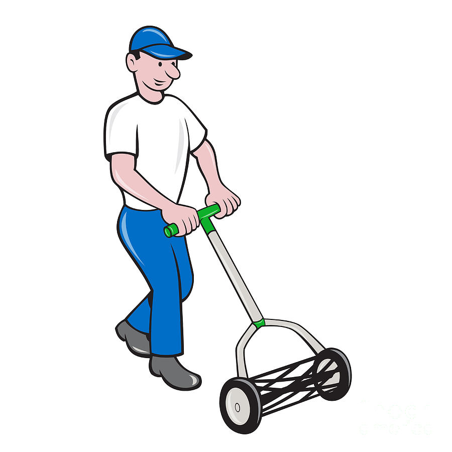 lawn mower cartoon