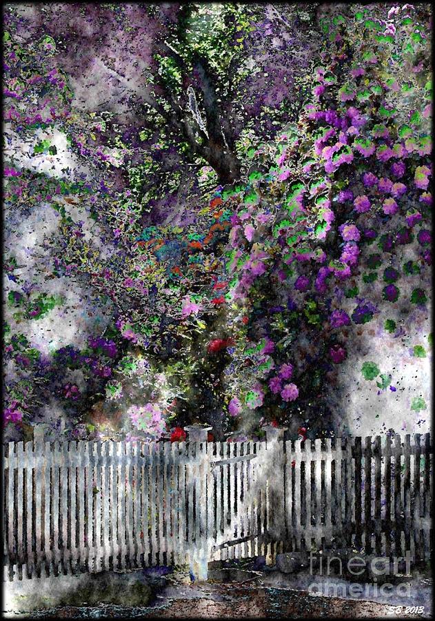 Gardenfence Digital Art by Susanne Baumann