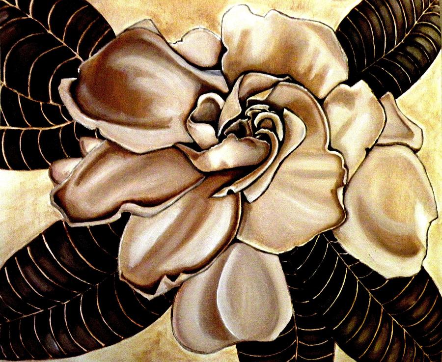 Gardenia Painting by Victoria Rhodehouse