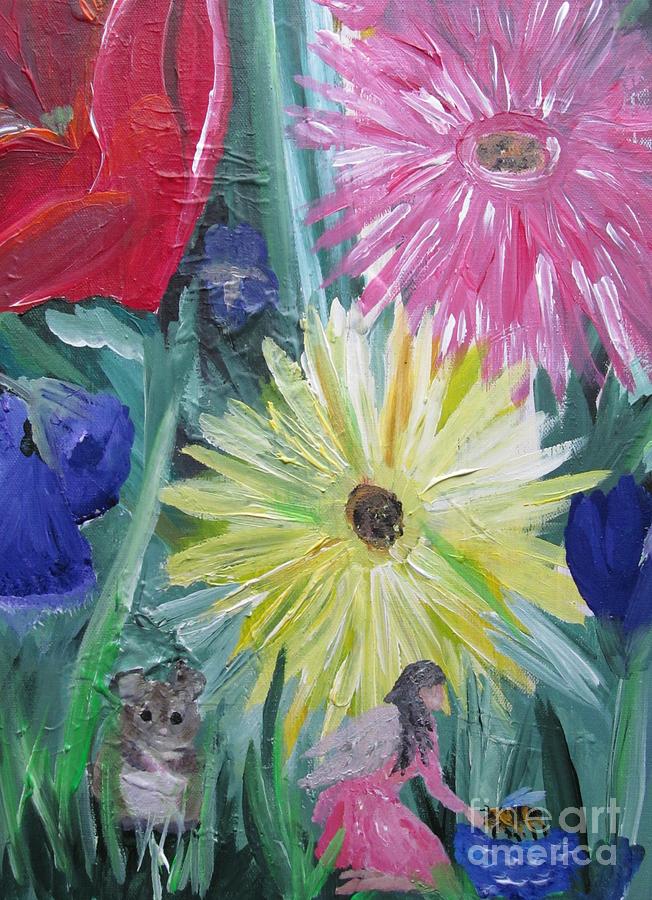 Gardening Painting by Susan Voidets