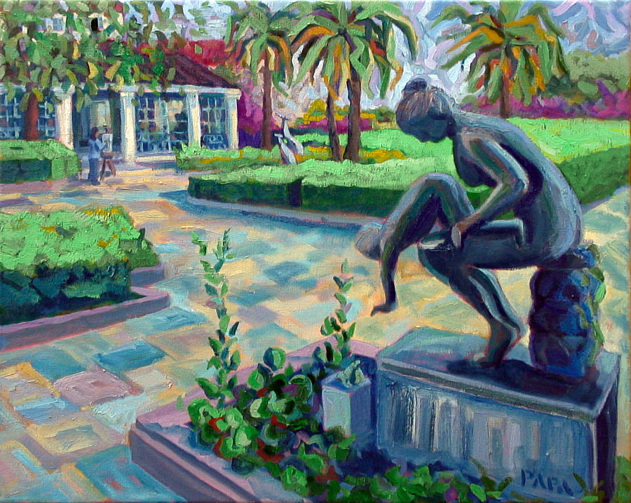 Gardens at the Society of The Four Arts Painting by Ralph Papa