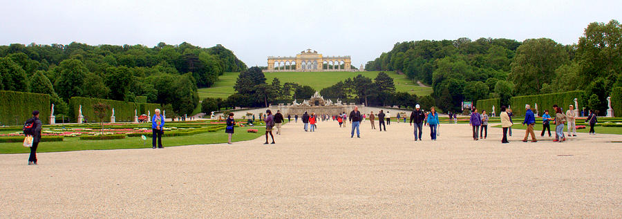 Gardens of Schonbrunn  in Vienna Photograph by Caroline Stella