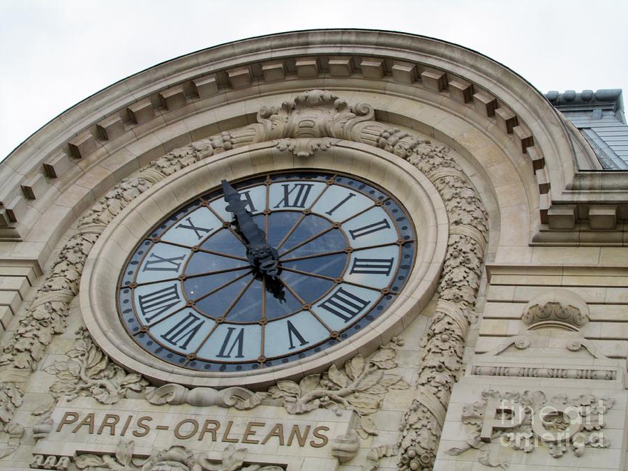 Gare dOrsay Clock Photograph by Lynellen Nielsen