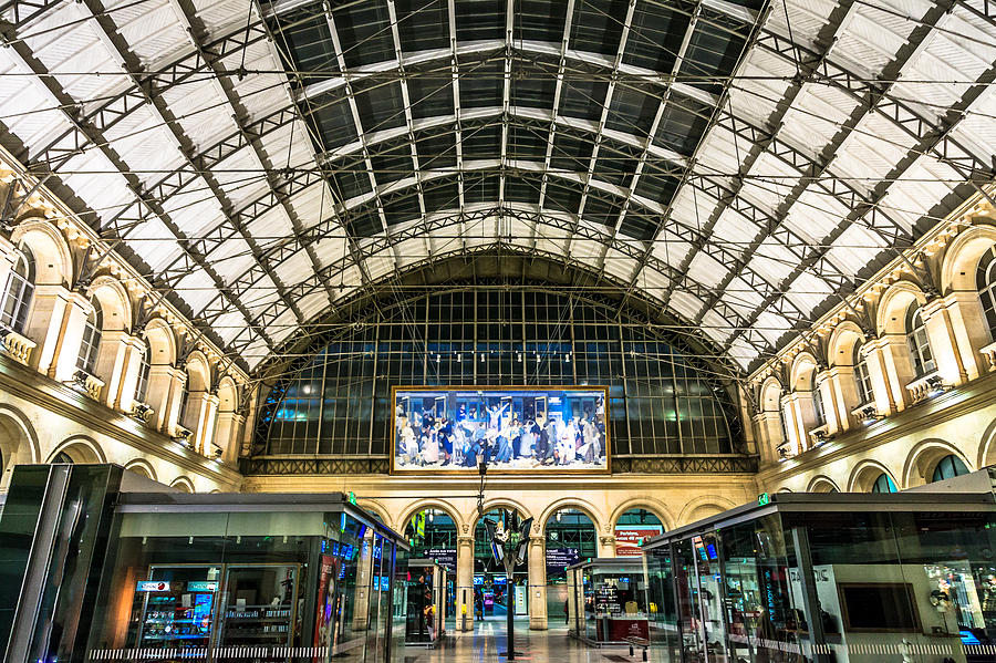 Gare du lEst Digital Art by Ray Shiu