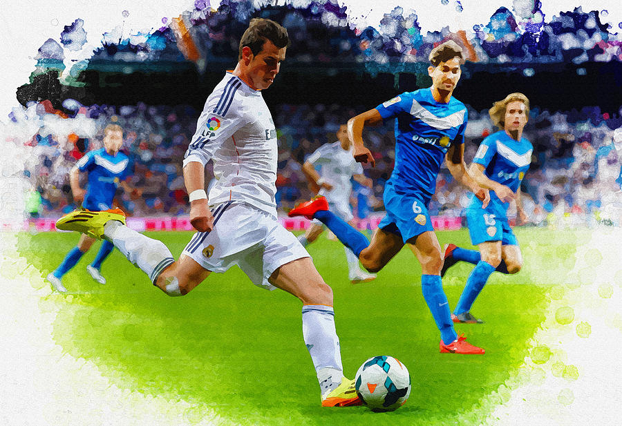 Gareth Bale of Real Madrid Digital Art by Don Kuing