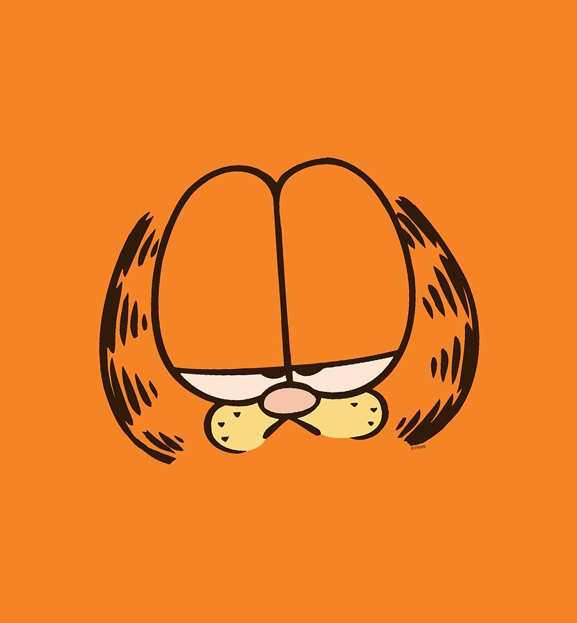 Cat Digital Art - Garfield - Big Head by Brand A