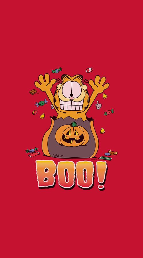 Cat Digital Art - Garfield - Boo! by Brand A