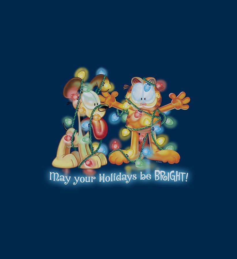 Cat Digital Art - Garfield - Bright Holidays by Brand A
