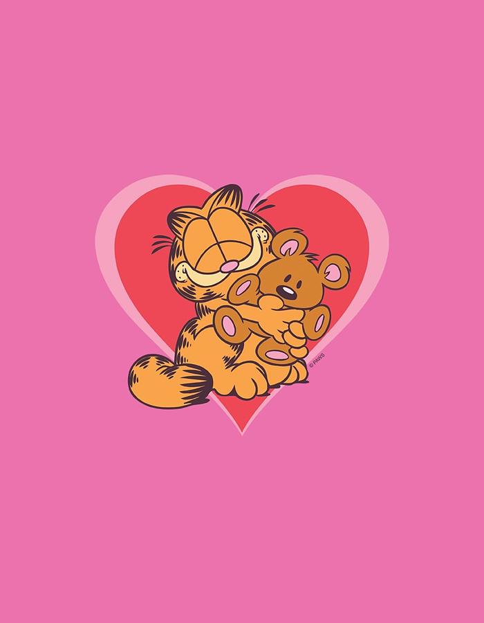 Cat Digital Art - Garfield - Cute Ncuddly by Brand A