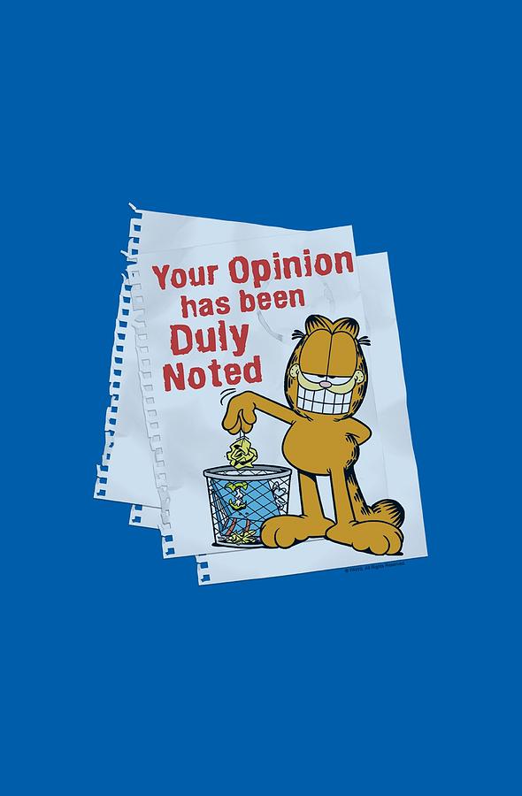Cat Digital Art - Garfield - Duly Noted by Brand A