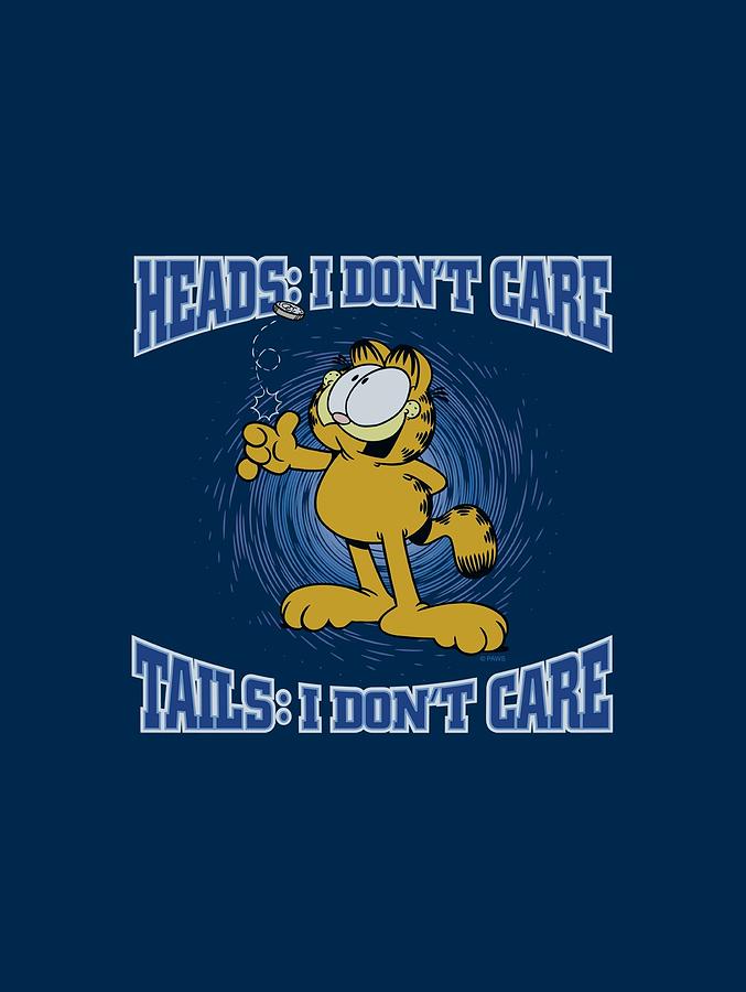 Cat Digital Art - Garfield - Heads Or Tails by Brand A