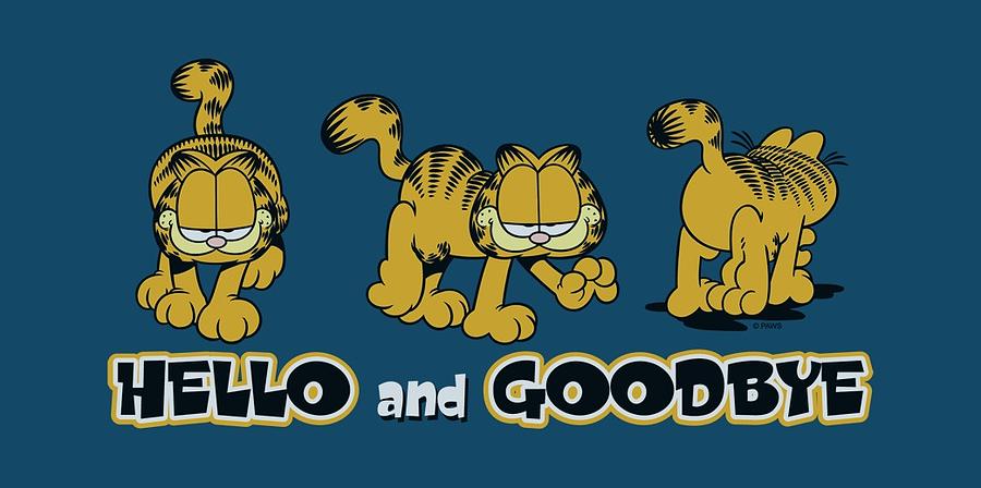 Garfield - Hello And Goodbye Digital Art by Brand A - Pixels