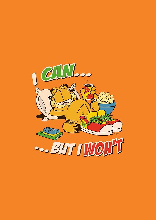 Cat Digital Art - Garfield - I Can... by Brand A