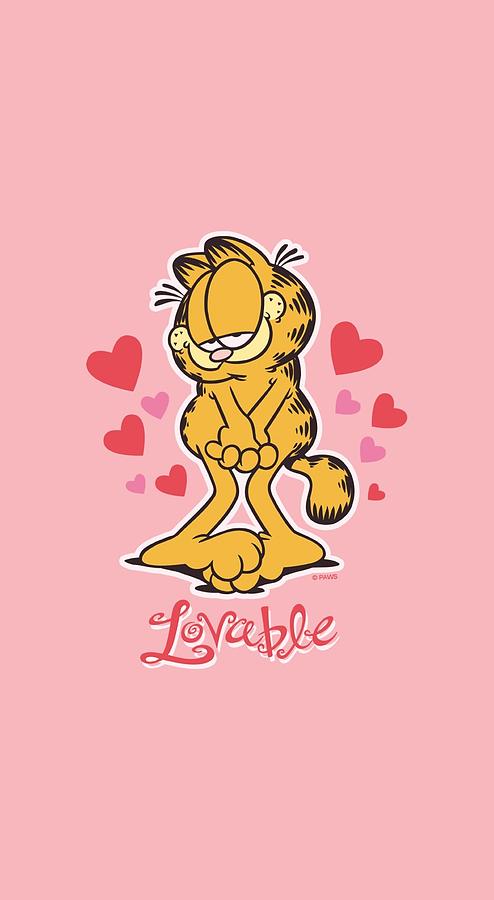 Cat Digital Art - Garfield - Lovable by Brand A